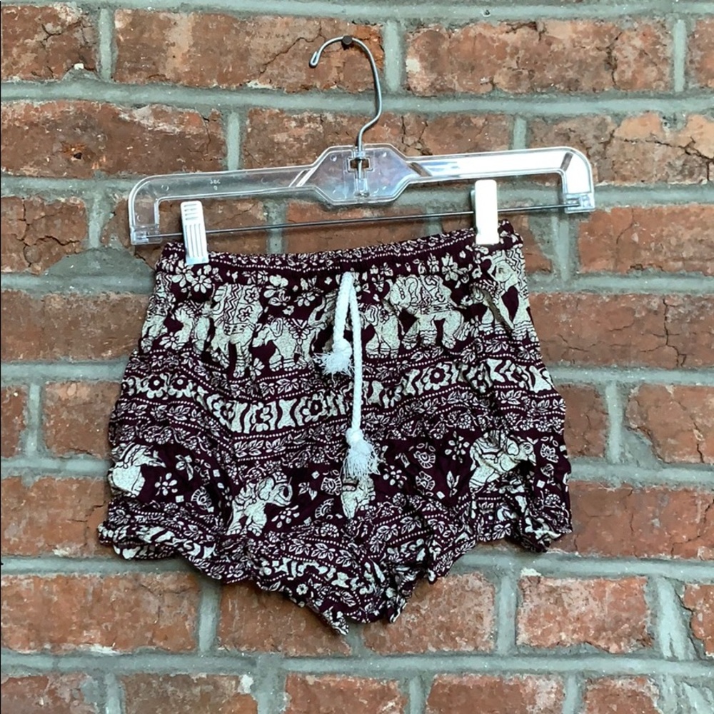 Elephant flowy shorts